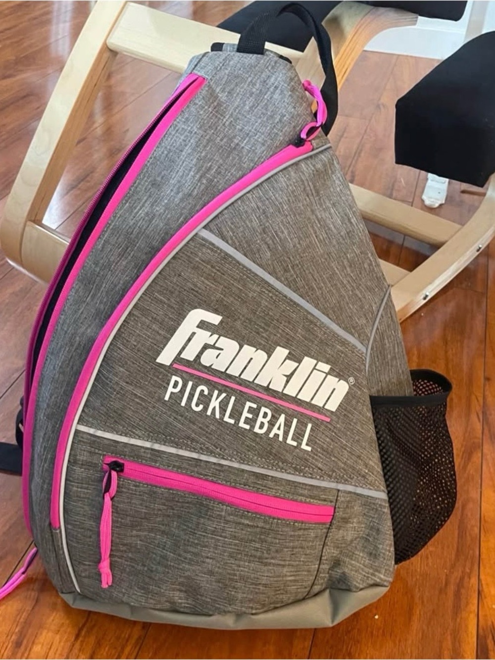 Franklin Women's Gray and Pink Pickleball Backpack